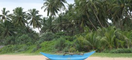Der einsame, aber sehr schöne Strand von Induruwa