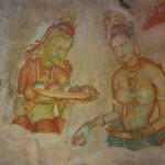 Malereien auf den Felsen von Sigiriya